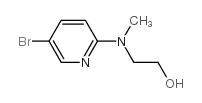 2-[(5-Bromopyridin-2-yl)methylamino]ethanol Structure