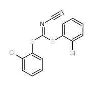 BIS(2-CHLOROPHENYL)CYANOCARBONIMIDODITHIOATE structure