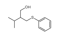 3-methyl-2-[(phenylthio)methyl]-1-butanol结构式