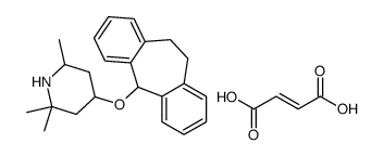 (Z)-but-2-enedioic acid,4-(6,11-dihydro-5H-dibenzo[1,2-a:1',2'-e][7]annulen-11-yloxy)-2,2,6-trimethylpiperidine Structure