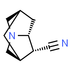 2,6-Methano-1H-pyrrolizine-1-carbonitrile,hexahydro-,[1R-(1alpha,2alpha,6alpha,7abeta)]- Structure