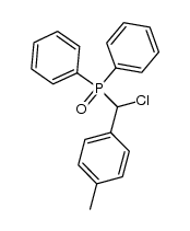 (chloro(p-tolyl)methyl)diphenylphosphine oxide Structure