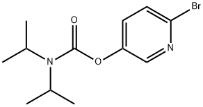 6-Bromopyridin-3-yl diisopropylcarbamate structure