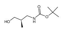 Carbamic acid, [(2R)-3-hydroxy-2-methylpropyl]-, 1,1-dimethylethyl ester (9CI) structure