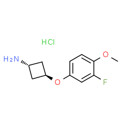 反式环丁胺,3-(3-氟-4-甲氧基苯氧基)盐酸盐结构式