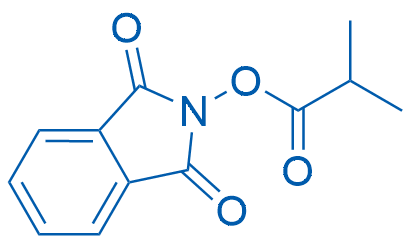 1,3-二氧代异吲哚啉-2-基 异丁酸酯结构式