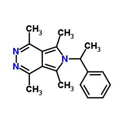1,4,5,7-Tetramethyl-6-(1-phenylethyl)-6H-pyrrolo[3,4-d]pyridazine Structure