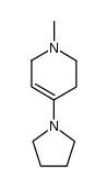 1,2,5,6-tetrahydro-N-methyl-4-(1-pyrrolidino)pyridine结构式