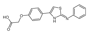 2-[4-(2-anilino-1,3-thiazol-4-yl)phenoxy]acetic acid structure