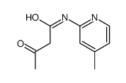 N-(4-甲基-2-吡啶)-3-氧代-丁酰胺结构式