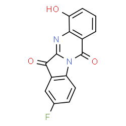 Indolo[2,1-b]quinazoline-6,12-dione,8-fluoro-4-hydroxy- structure