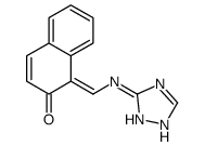 1-[(E)-(1H-1,2,4-Triazol-3-ylimino)methyl]-2-naphthol结构式
