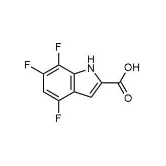 4,6,7-Trifluoro-1H-indole-2-carboxylic acid Structure