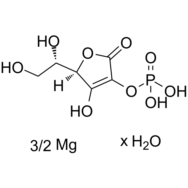 L-Ascorbic Acid 2-phosphate (magnesium salt hydrate) structure