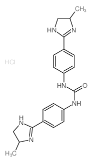 1,3-bis[4-(4-methyl-4,5-dihydro-3H-imidazol-2-yl)phenyl]urea结构式