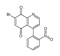 7-bromo-4-(2-nitrophenyl)quinoline-5,8-dione结构式