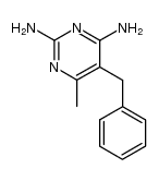 5-benzyl-2,4-diamino-6-methylpyrimidine结构式