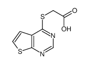 (噻吩并[2,3-d]嘧啶-4-基硫代)乙酸结构式