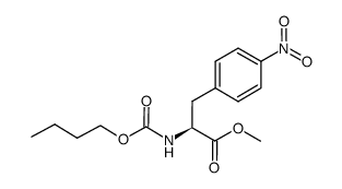 methyl (S)-N-butoxycarbonyl-4-nitrophenylalaninate Structure