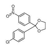 2-(4-chlorophenyl)-2-(4-nitrophenyl)-1,3-dioxolane结构式