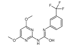 1-(4,6-dimethoxypyrimidin-2-yl)-3-[3-(trifluoromethyl)phenyl]urea结构式