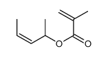 pent-3-en-2-yl 2-methylprop-2-enoate结构式