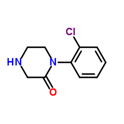 1-(2-Chlorophenyl)-2-piperazinone structure