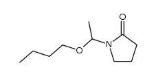 1-(1-butoxy-ethyl)-pyrrolidin-2-one Structure