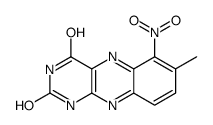 7-methyl-6-nitro-1H-benzo[g]pteridine-2,4-dione Structure