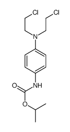 p-[Bis(2-chloroethyl)amino]carbanilic acid isopropyl ester structure