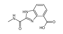 2-(N-methylcarbamoyl)-1 H-benzimidazole-4-carboxylic acid Structure