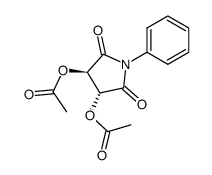 (3R,4R)-3,4-diacetoxy-1-phenylpyrrolidine-2,5-dione结构式