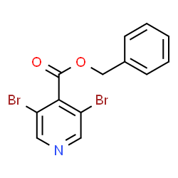 Phenylmethyl 3,5--dibromopyridine-4-carboxylate Structure