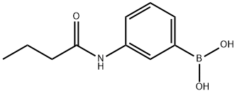 3-丁酰胺基苯硼酸结构式