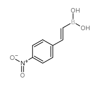 2-(4-nitrophenyl)ethenylboronic acid结构式