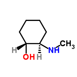 (1R,2R)-2-(甲氨基)环己-1-醇结构式