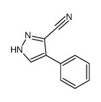 4-苯基-1H-吡唑-3-甲腈结构式