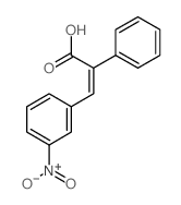 3-(3-nitrophenyl)-2-phenyl-prop-2-enoic acid Structure