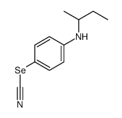 p-(sec-Butylamino)phenyl selenocyanate structure