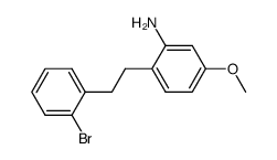 2-(2-Bromophenethyl)-5-Methoxyaniline结构式