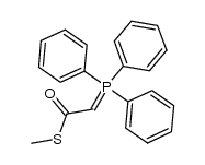 (Triphenylphosphoranyliden)thioessigsaeure-S-methylester结构式