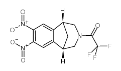 2,3,4,5-四氢-7,8-二硝基-3-(三氟乙酰基)-1,5-甲桥-1H-3-苯并氮杂卓结构式