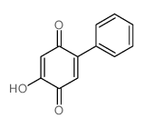 2,5-Cyclohexadiene-1,4-dione,2-hydroxy-5-phenyl- structure