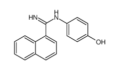 N'-(4-hydroxyphenyl)naphthalene-1-carboximidamide Structure