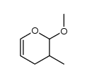 2-methoxy-3-methyl-3,4-dihydro-2H-pyran Structure