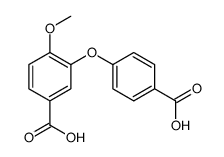 3-(4-carboxyphenoxy)-4-methoxybenzoic acid Structure