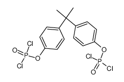 2,2-bis-(4-dichlorophosphoryloxy-phenyl)-propane结构式