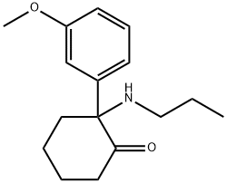 Cyclohexanone, 2-(3-methoxyphenyl)-2-(propylamino)-结构式