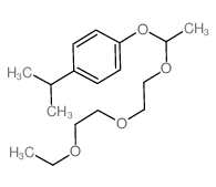 Benzene,1-[1-[2-(2-ethoxyethoxy)ethoxy]ethoxy]-4-(1-methylethyl)- structure