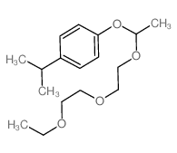 Benzene,1-[1-[2-(2-ethoxyethoxy)ethoxy]ethoxy]-4-(1-methylethyl)- Structure